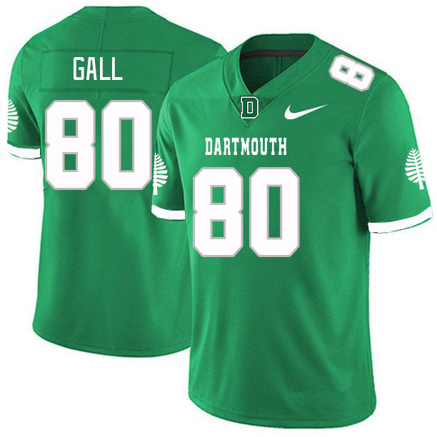 Men-Youth #80 Remington Gall Dartmouth Big Green 2023 College Football Jerseys Stitched-Green